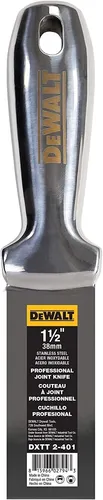 DEWALT 38mm Spachtel aus Edelstahl - Malerspachtel für Trockenbau, 38mm breites Edelstahlblatt sorgt für präzise und saubere Arbeiten. Ideal für Profis und Heimwerker.