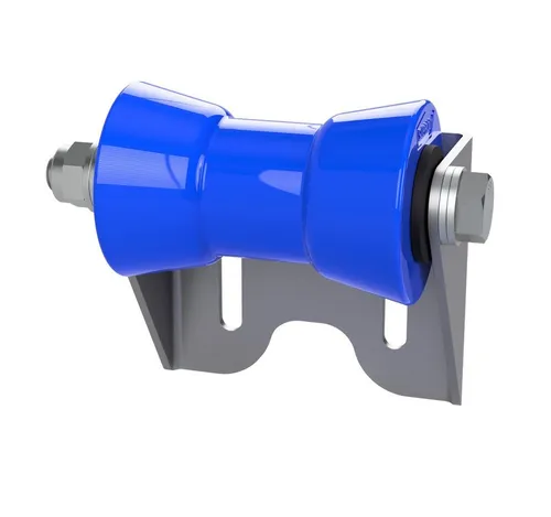 SUPROD Auffahrrampe Polyurethan Kielrolle mit Halter U Sliprolle verzinkt