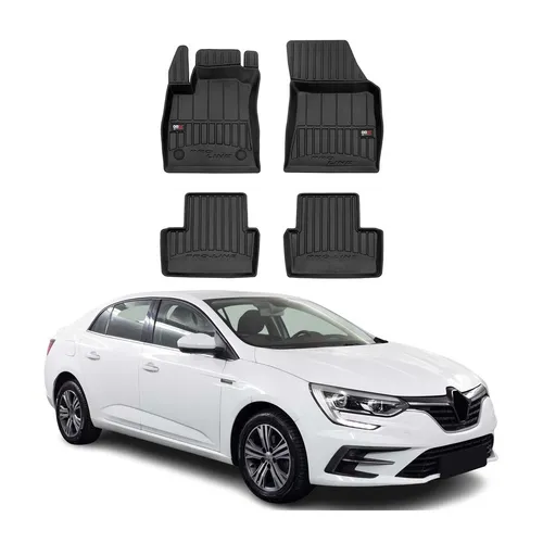 OMAC TPE Auto-Fußmatten für Renault Megane 2015-2025 – Schwarz, 4-teilig - Hochwertige TPE-Fußmatten für Renault Megane 2015-2025. Mit Anti-Rutsch-Technologie, wasserdicht und langlebig – ideal für jeden Wetterbedingungen. Perfekte Passform und einfacher Einbau für maximalen Schutz.