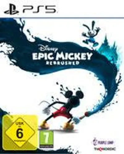 Disney Epic Mickey: Rebrushed - PlayStation 5, entdecke ein neu gestaltetes Wasteland mit Disney-Charakteren und magischen Fähigkeiten