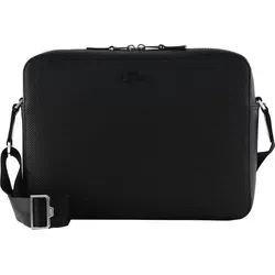 LACOSTE Schultertasche Airline Bag Noir schwarz - Handtaschen mit stylischem Design und praktischem Stauraum. Ideal für Alltag und Freizeit, mit verstärktem Boden und verstellbarem Schulterriemen für optimalen Tragekomfort.