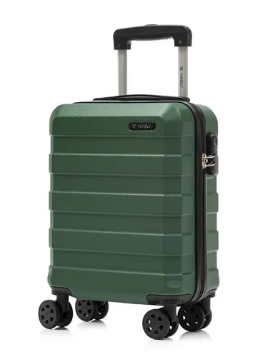 yonsly Trolley Reisekoffer Dunkelgrün mit 4 Rollen - Robuster Hartschalenreisekoffer mit 360°-Rollen für mühelose Mobilität. Integriertes Sicherheitsschloss schützt Ihre Wertsachen. Ideal für Reisen und den täglichen Gebrauch.