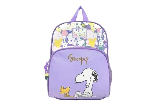 CYPBRANDS Unisex Kinder Snoopy Rucksack 30cm, dunkelviolett - Süßer Snoopy-Rucksack für Schule und Freizeit. Mit zwei großen Fächern, verstärkter Seitentasche und gepolsterten Gurten für optimalen Komfort. Hochwertige Materialien und durchdachtes Design sorgen für Langlebigkeit und Freude im Alltag.