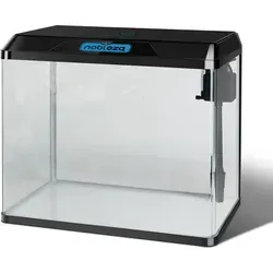 54L Mini Aquarium mit LED-Leuchten Filtersystem ,Schwarz in schwarz von Nobleza