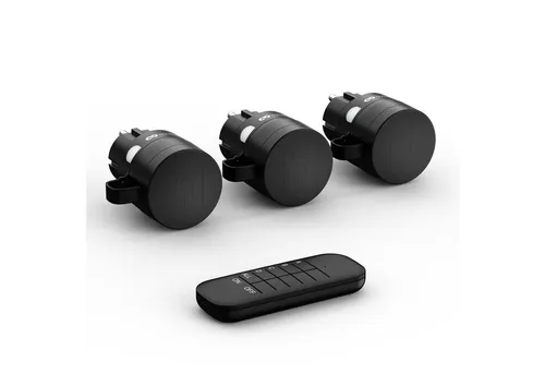 conecto Funksteckdose mit Fernbedienung für außen - 3er Set IP44 - Steckdosen & Zubehör - Wetterfestes Set für die bequeme Steuerung von Geräten im Freien.