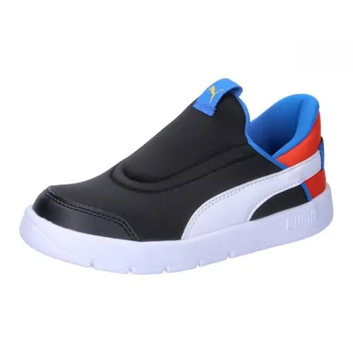 Puma Courtflex v3 Sliptech Inf - Bequeme Kinder Sneaker - Kategorie: Puma, mit Ease In Technologie für einfaches Anziehen ohne Hände, ideal für aktive Kinder.