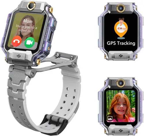 OKYUK 4G Kinder Smartwatch mit GPS - Die OKYUK 4G Kinder Smartwatch ist ideal für Sicherheit und Spaß. Mit GPS-Tracking und SOS-Funktion ausgestattet, ermöglicht sie Kindern, sicher zu kommunizieren und zu spielen. Perfekt für den Alltag!