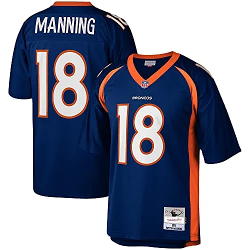 NFL Legacy Jersey - Denver Broncos 2015 Peyton Manning - S - Trikots in Team-Farben mit Retro Throwback Design. Hochwertige Verarbeitung mit gesticktem Aufnäher und Twill-Nummern. Perfekt für Fans und Sammler!