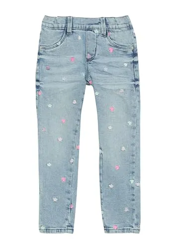 Jeans Treggings mit Stickerei - Slim Fit für Mädchen - Mädchen-Jeanshosen mit Skinny Leg und mittelhohem Bund aus elastischem Baumwollmix, perfekt für Komfort und Style, ideal für jeden Anlass.