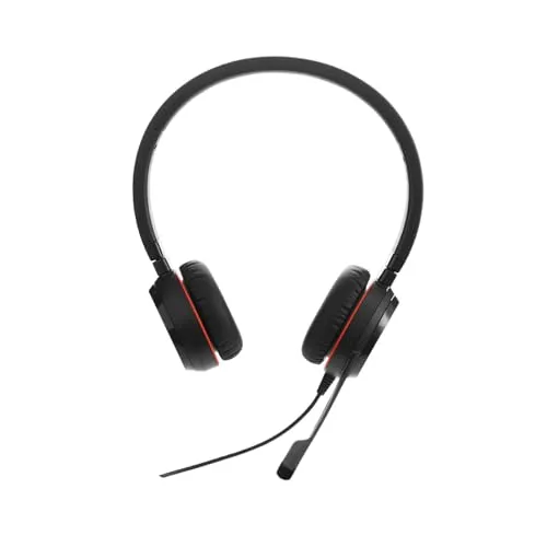 Jabra Evolve 30 II MS Stereo Headset - Professionelles Headset mit hervorragender Klangqualität, ideal für konzentriertes Arbeiten im Büro oder Home Office.