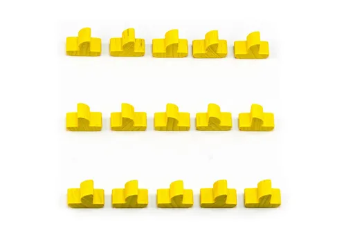 Waldfelsen Spiel – Holz-Figuren Spielfiguren Ersatz passend für Die Siedler von Catan, Spielmaterial, Verschiedene Farben