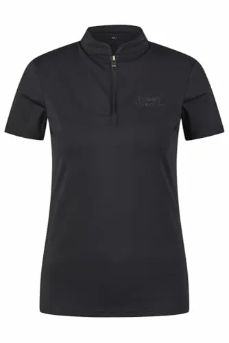 Pikeur Black 38 T-Shirt Damen Selection FS 2025 - Stylisches Kurzarmshirt in elegantem Schwarz, ideal für Reiterinnen, die Komfort und modischen Look verbinden möchten.