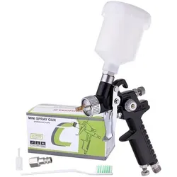Produktbild MINI HVLP Lackierpistole Düse 1.0 SCHWARZ für Ausbesserungen 125ml