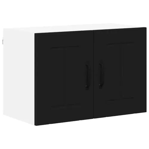 vidaXL Küchenwandschrank Schwarz 60 x 31 x 40 cm - Küchenunterschrank aus langlebigem Holzwerkstoff, ideal für modernen Stil und optimalen Stauraum in kleinen Küchen.