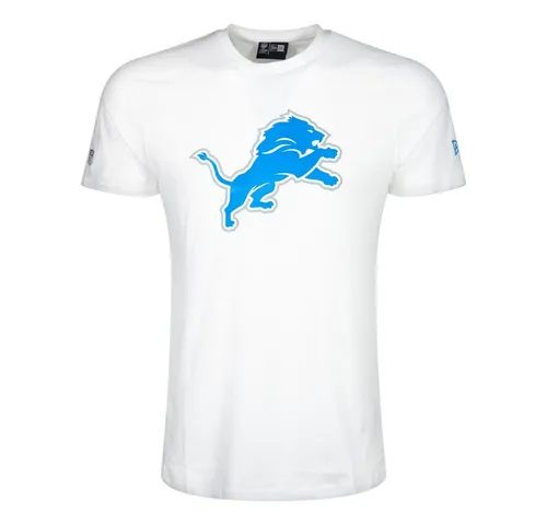 New Era T-Shirt NFL Detroit Lions Logo L - Weiß - Hochwertiges T-Shirt aus 100% Baumwolle mit stylishem Detroit Lions Logo. Ideal für Sport und Freizeit, bequem und pflegeleicht. Größe L für eine entspannte Passform.