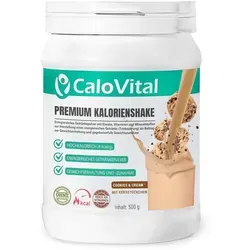 CaloVital Zunehmen hochkalorische Trinknahrung - Gewichtszunahme 500g Pulver - Proteine - Hochkalorische Trinknahrung mit Schoko-Cookie Geschmack für effektive Gewichtszunahme, angereichert mit wichtigen Vitaminen und Mineralstoffen.