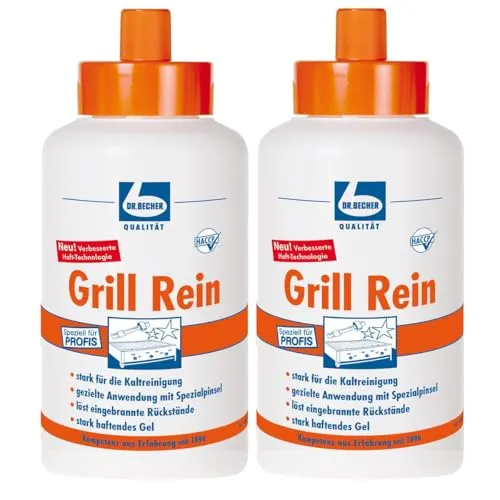 2x Dr. Becher Grill Rein für Grills, Fritteusen / 1 Liter von DR.BECHER