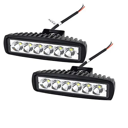 Willpower LED Scheinwerfer Offroad 2pc 15cm 6‘’ 18W LED Arbeitsscheinwerfer 12 Spotlight IP67 Wasserdicht Zusatzscheinwerfer 6000K für Traktor Truck Auto SUV UTV ATV Reflektor Rückfahrscheinwerfer