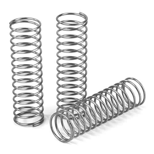 GUNGY Druckfeder Edelstahl Feder Druckfedern 50mm Drahtdurchmesser 1mm Innendurchmesser 12mm Länge 50mm Maximale Federkraft 0,9kg 4 Stück