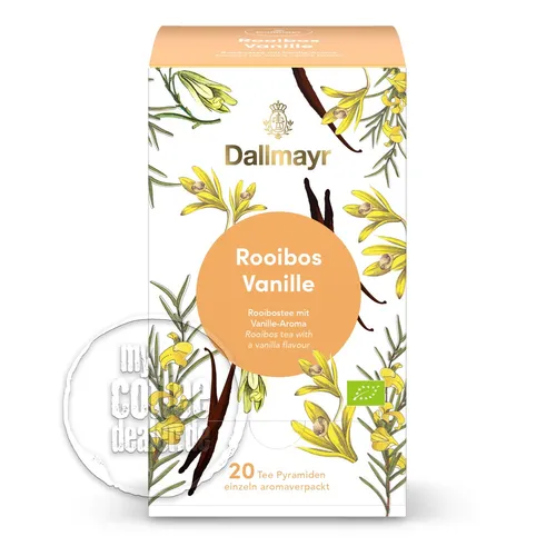 Dallmayr Tee Pyramide Rooibusch Vanille BIO 20 Beutel á 2,5 g