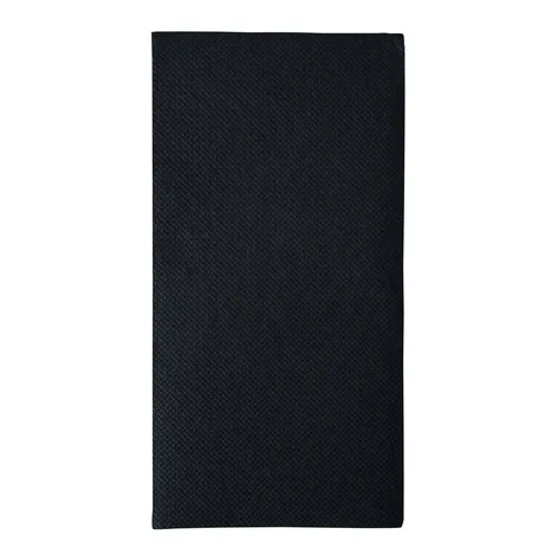 Papstar Servietten 40cm 1/8 Falz Royal Schwarz 50 Stk. in schwarz von PAPSTAR