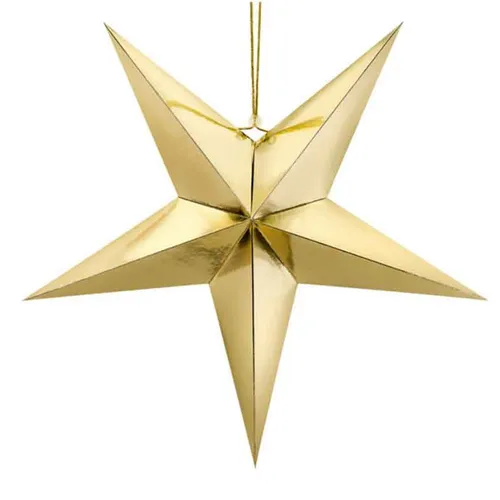 Stern aus Papier Weihnachten gold DIY zum Auseinanderfalten Dekoration NEU
