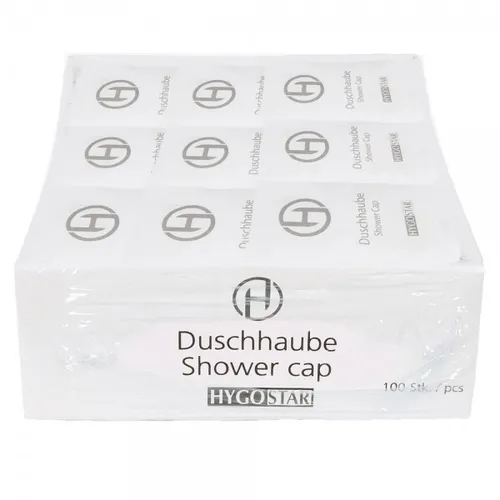 Duschhaube PE transparent Haarschutz Regenschutz 100 Stück