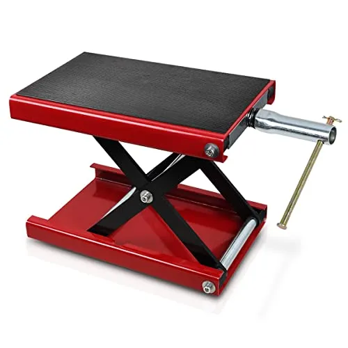 Motorrad Heber 500kg - Scherenwagenheber aus Stahl - Motorradhebebühne mit 500 kg Tragfähigkeit, ideal für die Wartung und Pflege von Motorrädern, Geländefahrzeugen und Dirtbikes. Robustes Design und verstellbare Höhen für optimale Sicherheit und Benutzerfreundlichkeit.