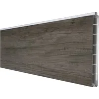 GroJa Einzelprofil Schmal Basicline 180 cm x 15 cm Monument Oak