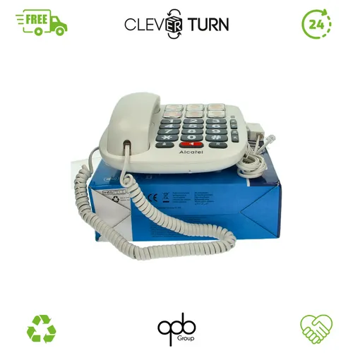 Alcatel TMAX 10 - Kabelgebundenes Telefon für Senioren, Großtastatur mit 6 Foto-Speicherplätzen und einstellbarem Volumen