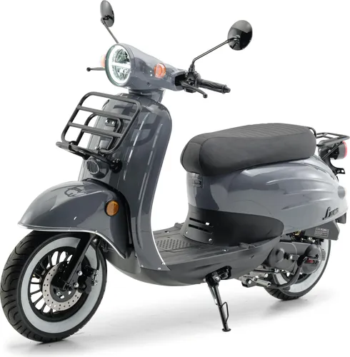 Motorroller Retro Roller Luna Grau 50ccm von Burnout