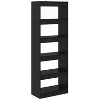 vidaXL Bücherregal Schwarze Eiche 60 x 30 x 166 cm in schwarz von vidaXL