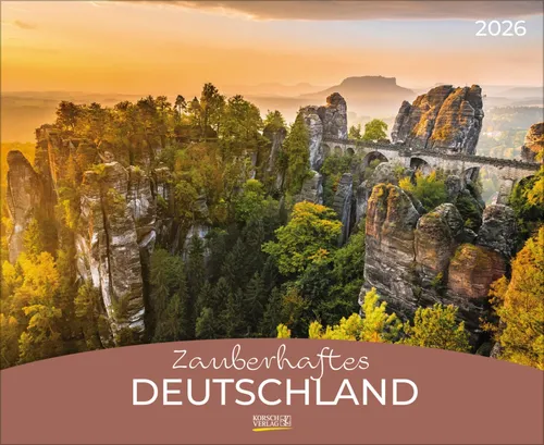 Zauberhaftes Deutschland 2026: Großer Wandkalender - Reisefotografie Europa mit atemberaubenden Bildern der schönsten Orte Deutschlands. Ideal für Kunstliebhaber und Reisefans im praktischen Querformat (44 x 36 cm).
