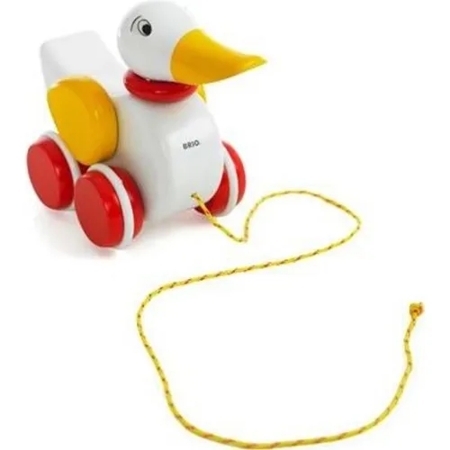 BRIO® Nachziehspielzeug Ente 30323 - Holzspielzeug für Kleinkinder ab 12 Monaten, fördert die motorischen Fähigkeiten und macht das Laufenlernen spielerisch leicht.