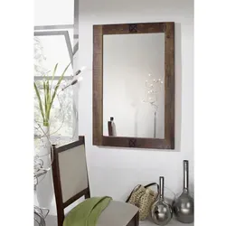 Massivmoebel24 Spiegel Altholz NATURE OF SPIRIT #50 - Spiegel im Vintage-Stil aus ca. 60% wiederverwertetem Altholz, ideal für ein harmonisches Wohnambiente. Verleiht jedem Raum ein wärmendes und verzauberndes Gefühl.