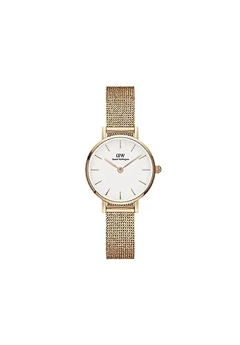 Daniel Wellington Petite Uhr 24mm - Elegante Damenuhr in Roségold - Armbanduhren für Damen, gefertigt aus doppelt beschichtetem Edelstahl 316L, wasserdicht bis 3ATM und ideal als stilvolles Geschenk für jeden Anlass.