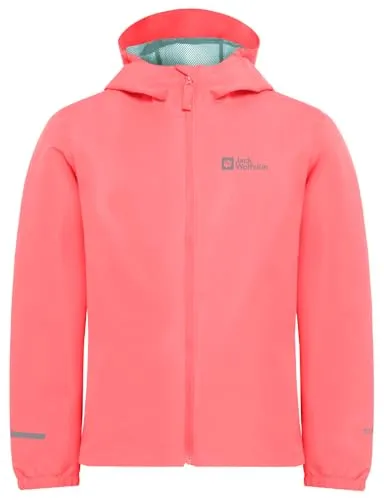 Jack Wolfskin Übergangsjacke für Kinder in Pink, Größe 152 - Funktionsjacken für Kinder, ideal für Übergangszeiten – mit elastischen Abschlüssen und praktischen Eingrifftaschen für zusätzlichen Komfort.