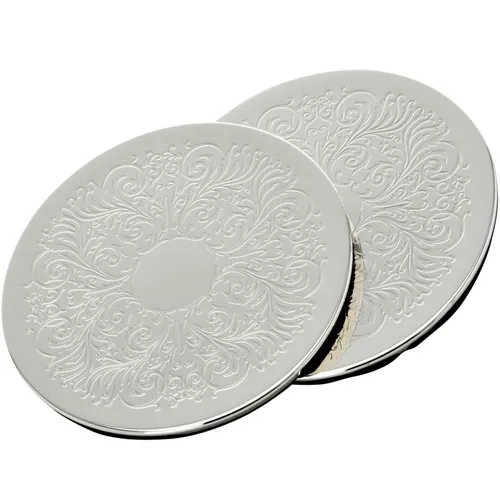 Glasuntersetzer & Bierdeckel Silber von Hermann Bauer jun.