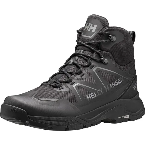 Helly Hansen Cascade Mid HT black / new light grey (990) 8.5 - Herren Wanderschuhe mit exzellentem Wasserschutz dank HellyTech-Membran und über 70 % recyceltem Obermaterial für umweltbewusste Abenteuer.