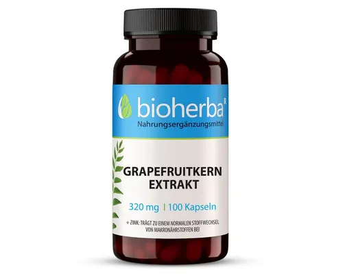 BIOHERBA R Grapefruitkern Extrakt 320 mg 100 Kapseln Nahrungsergänzungsmittel