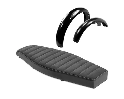 Craftride Halter Sitzbank flach VS1 für Simson S51 / S50 / S70 + Schutzblech vorne + hi