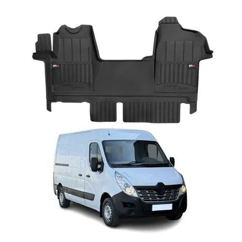 OMAC Gummi Fußmatten für Renault Master 2010-2019 - Premium TPE Automatten mit perfekter Passform und zuverlässigem Schutz. Geruchloses Material mit Vanilleduft, wasserdicht und strapazierfähig – ideal für jedes Wetter.