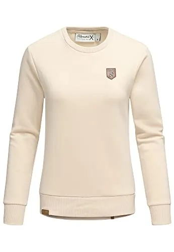 REPUBLIX Damen Kapuzenpullover Sweatjacke Pullover Hoodie Sweatshirt RD-005 Beige M