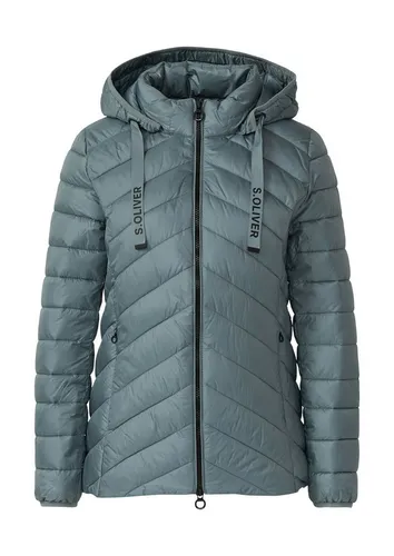 s.Oliver Damen Outdoor-Jacke 6241 - Slim Fit - Funktionsjacke mit Stehkragen und fixierter Kapuze, ideal für aktive Frauen, die Wert auf Stil und Funktionalität legen.