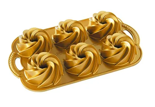 Produktbild Nordic Ware Bräter Heritage Bundtlette Pan Guld