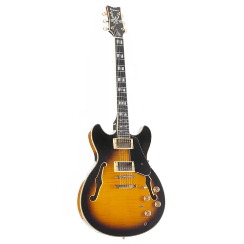 Ibanez AS John Scofield JSM10-VYS Vintage Yellow Sunburst Halbakustische Gitarre