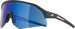 Alpina Sonic HR Q-Lite Mirror Cat. 3 - Fahrradbrille blau - Sportbrille für Rad- und Laufsport, antifog und verspiegelt für klare Sicht; ideal für Trailrunning und Rennradfahrer.