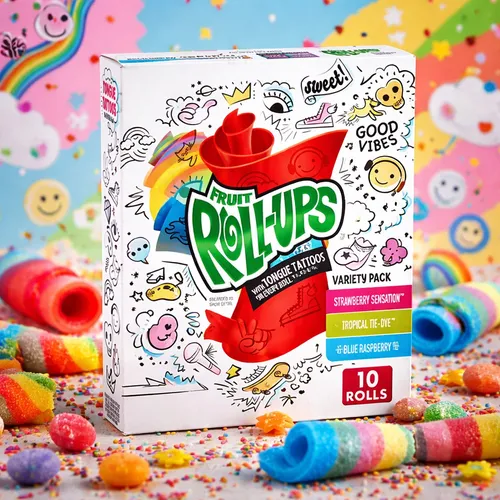 Fruit Roll-Ups Tongue-Tattoos Variety Pack 141g | USA Amerika Import