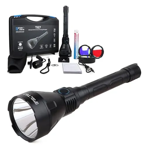 PureUltra LED Taschenlampe T67 – 6700 Lumen, 1400m Reichweite