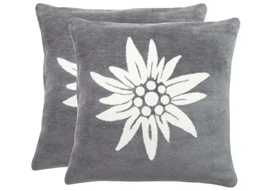 ZOLLNER Kissenbezug (2 Stück), 50 x 50 cm von Zollner